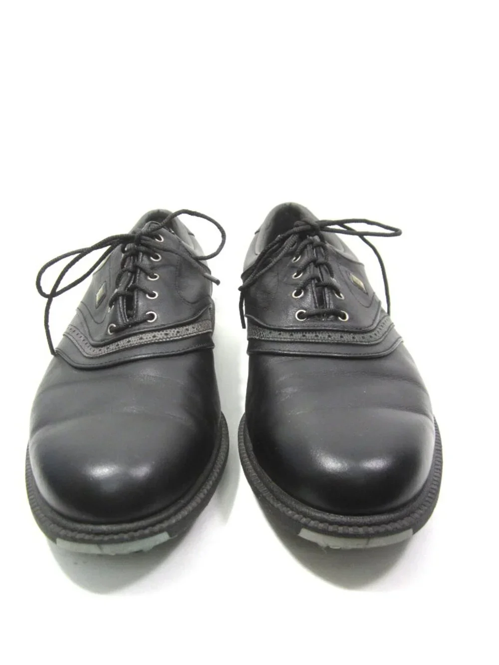 FootJoy Mens $169 10M 10 M Superlites Golf Shoes 58166 Solid Black Leather